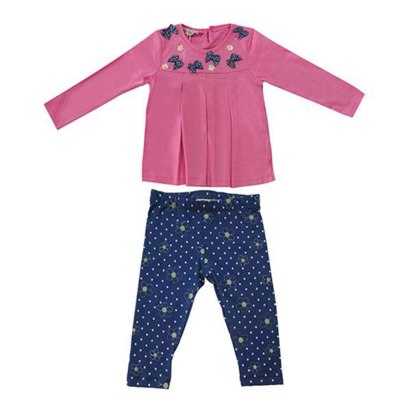 ست لباس دخترانه ویا گرلز مدل 51545P، Via Girls 51545P Baby Girl Clothing Set