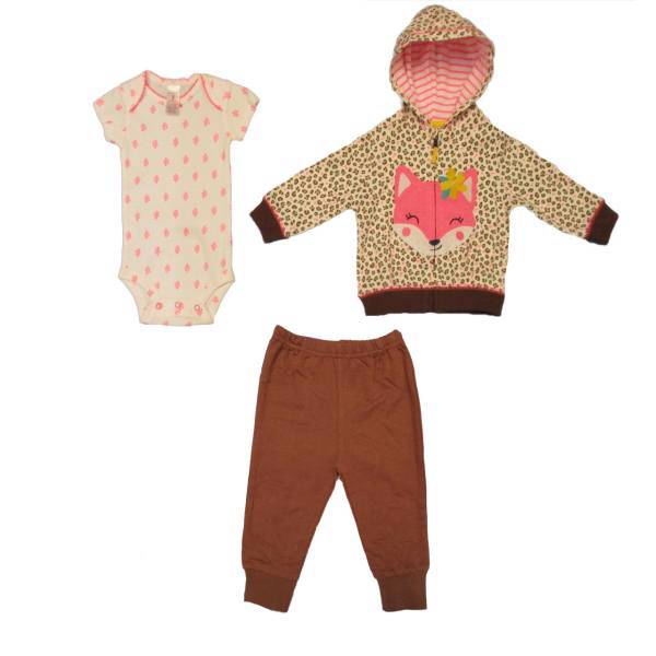 ست لباس دخترانه کارترز مدل 392، Carters 392 Baby Girl Clothing Set
