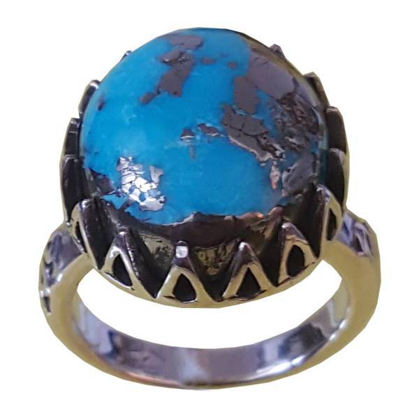 انگشتر نقره فیروزه بلو استون مدل 396110105، Blue Stone 396110105 Turquoise Ring Silver