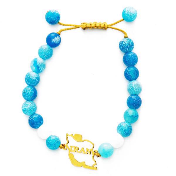 دستبند نوژین مدل ایران آبی، Nojin Blue Iran Bracelet