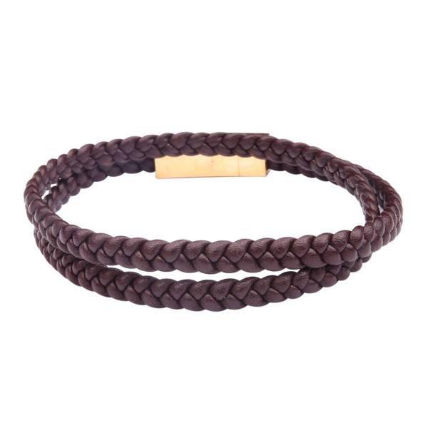 دستبند چرمی آتیس کد I18002BR، Atiss I18002BR Leather Bracelet