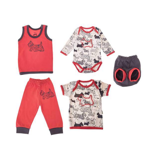 ست لباس نوزادی آدمک مدل 991001، Adamak 991001 Baby Clothes Set