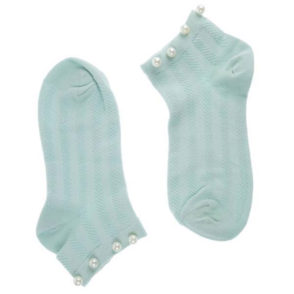 جوراب زنانه شهر شیک مدل مروارید دار CL833G، Shahr e Shik CL833G Pearl Socks For Women