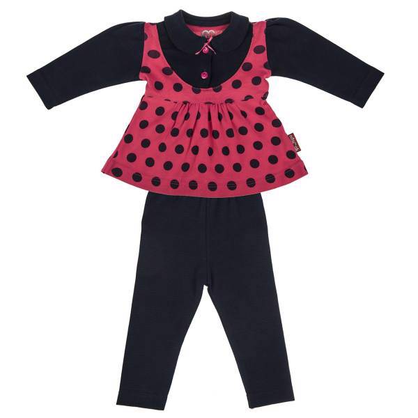 ست لباس دخترانه آدمک مدل 1158011، Adamak 1158011 Baby Girl Clothing Set