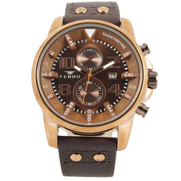 ساعت مچی عقربه ای مردانه فرو مدل F61356-551-C2، FERRO F61356-551-C2 Watch for man