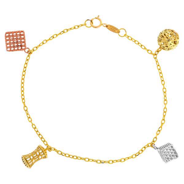 دستبند طلا 18 عیار ماهک مدل MB0202، Maahak MB0202 Gold Bracelet