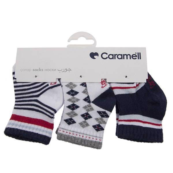 جوراب کارامل مدل 1241-L بسته 3 عددی، Caramell 1241-L Socks Pack of 3