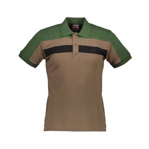 پولوشرت مردانه سیمپل مدل 242green-brown-black، simplewears