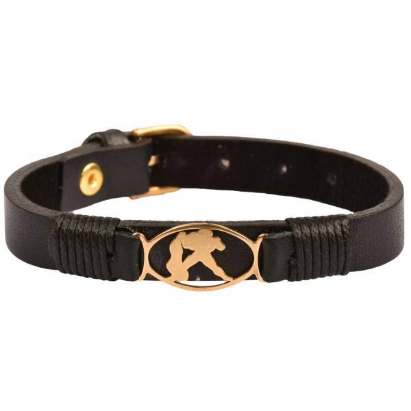 دستبند چرمی کهن چرم طرح تولد بهمن مدل BR50، Kohan Charm Bahman BR50 Leather Bracelet