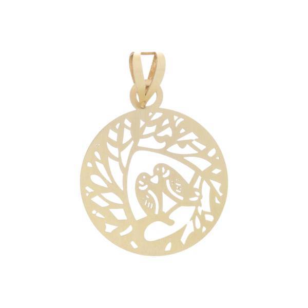 آویز گردنبند طلا 18 عیار رزا مدل N139، Rosa N139 Gold Necklace Pendant Plaque