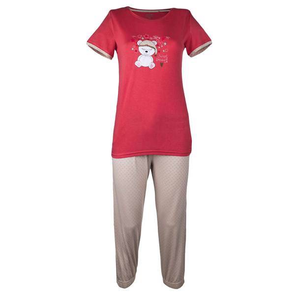 ست تی شرت و شلوارک زنانه ناربن مدل 3-933، Narbon T-Shirt And Short Pants 933-3 For Women