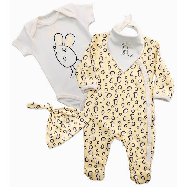 ست لباس دخترانه بیبی کرنر مدل 3049، Baby Corner 3049 Baby Girl Clothing Set