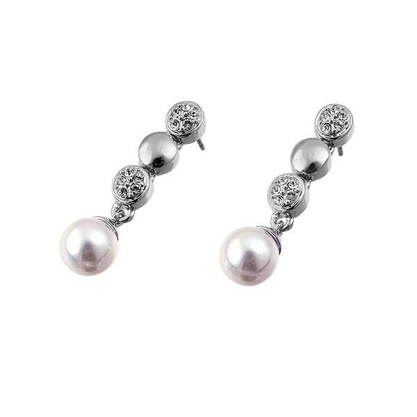 گوشواره کریستال الیور وبر مدل مروارید نرم 8530، Oliver Weber 8530 Soft Pearl Crystal Earring