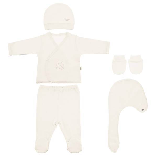 ست لباس نوزادی ارگانیک کیتی کیت مدل 75295W، KitiKate 75295W Organic Baby Clothes Set