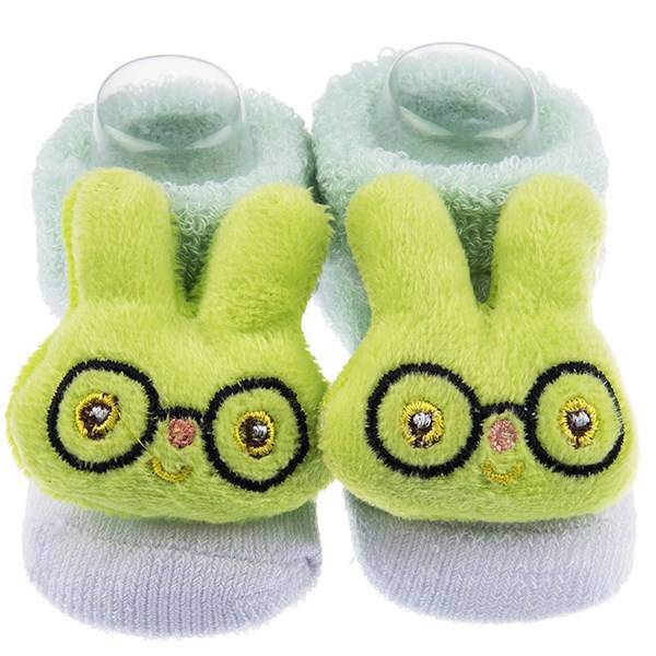 پاپوش عروسکی بیبی ساکس طرح آقا خرگوشه، Baby Socks Mr. Rabbit Puppet Footwear