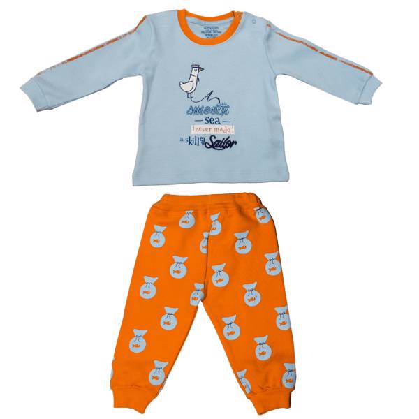 ست لباس پسرانه عزیز به به مدل 471229Gray، Aziz Bebe 471229Gray Boy Clothing Set