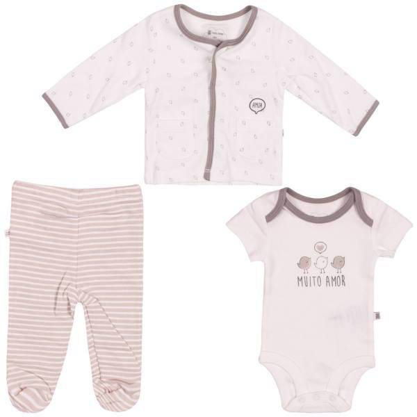 ست لباس نوزاد آمور مدل Teddy Boom- بسته 3 عددی، Amor Teddy Boom Baby Clothing Set Pack Of 3