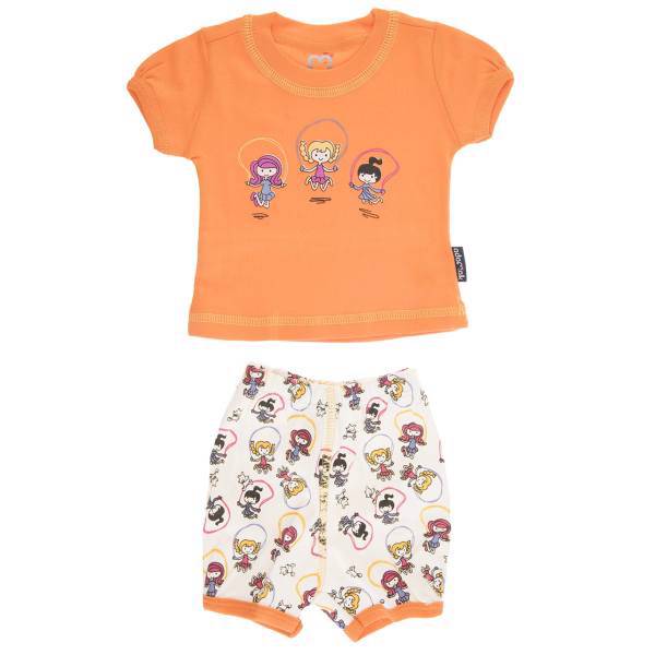 ست لباس دخترانه آدمک مدل 1652001O، Adamak 1652001O Baby Girl Clothing Set