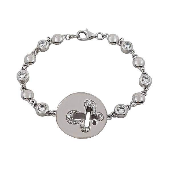 دستبند نقره زنانه زیندکو مدل F04، ZinDeco Silver Bracelet Model F04