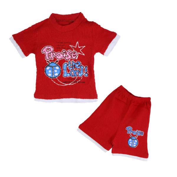 ست تی شرت و شلوارک بچه گانه جی جی کو دخترانه کد 10، Jjco T-Shirt And Short Set For girl Kids 10