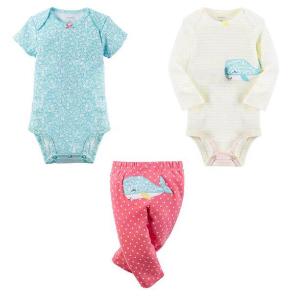 ست لباس دخترانه کارترز مدل 631، Carters 631 Girl Clothing Set