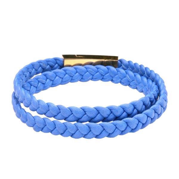 دستبند چرمی آتیس کد I1800BLUE، Atiss I1800BLUE Leather Bracelet