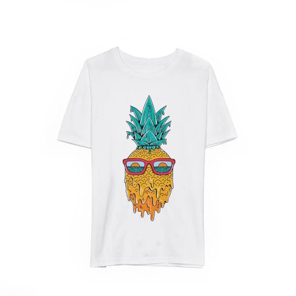 تی شرت ماسادیزان مدل آناناس کد 239، Masa Design Tshirt Yellow Pineapple 239