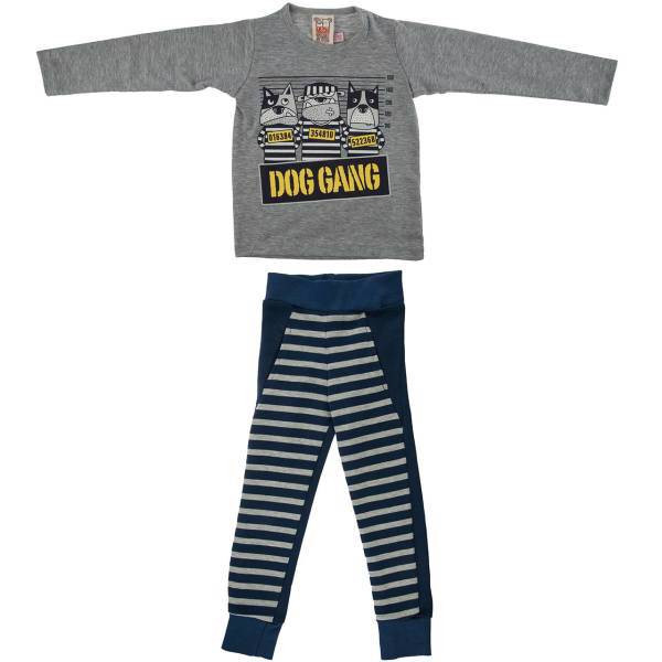 ست لباس پسرانه موشی مدل 16S1-070، Mushi 16S1-070 Baby Boy Clothing Set