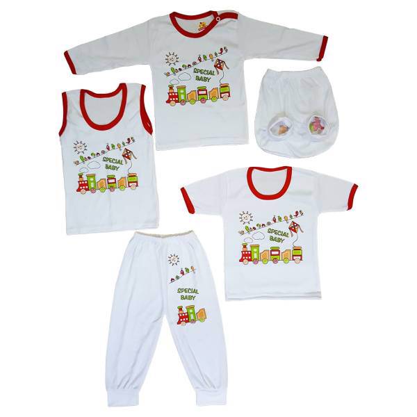ست لباس نوزاد مدل Spacial Baby - RED