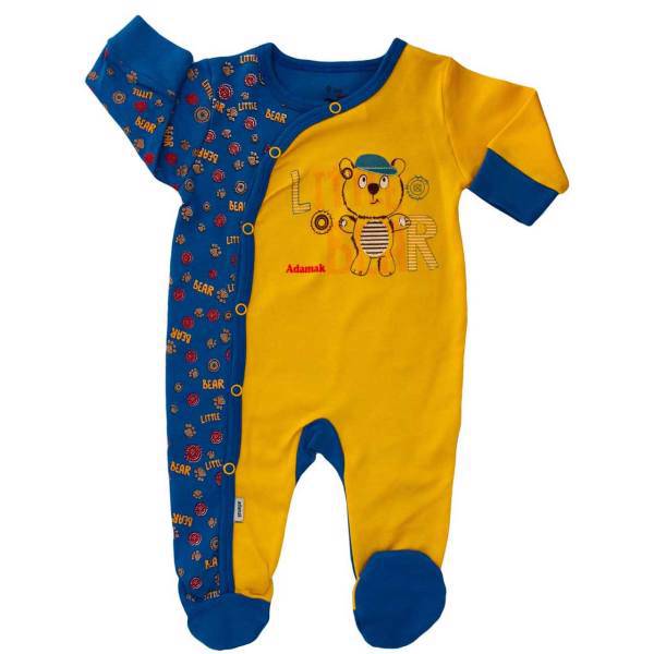 لباس سرهمی جوراب دار آدمک مدل Little Bear، Adamak Little Bear Patch Of Socks Clothes