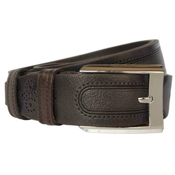 کمربند مردانه چرم طبیعی رایا مدل بته جقه، Raya Leather Paisley Belt For Men