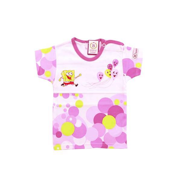 تیشرت آستین کوتاه برگ سبز طرح sponge bob، Baby T-Shirt With Short Sleeve barg e sabz sponge bob