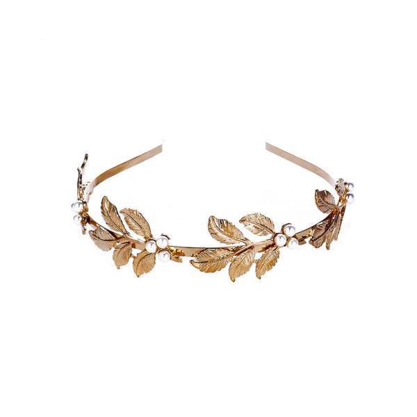 تل موی دکوریکور مدل برگ و مروارید، Decoricor Leaf and Pearl Head Band