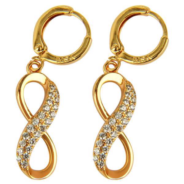 گوشواره شهر شیک مدل SH515 طرح بینهایت، Shahr Shik SH515 Infinite Earring