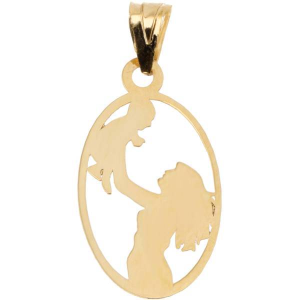 آویز گردنبند طلا 18 عیار ماهک مدل MM0628، Maahak MM0628 Gold Necklace Pendant Plaque