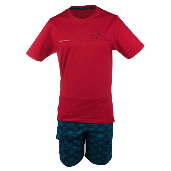 ست تی شرت و شلوارک مردانه ناربن مدل 2-7010، Narbon 7010-2 Shirt And Short Pants For Men