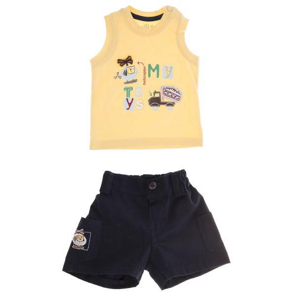 ست لباس پسرانه نیلی مدل Helicopter، Nili Helicopter Baby Boy Clothing Set