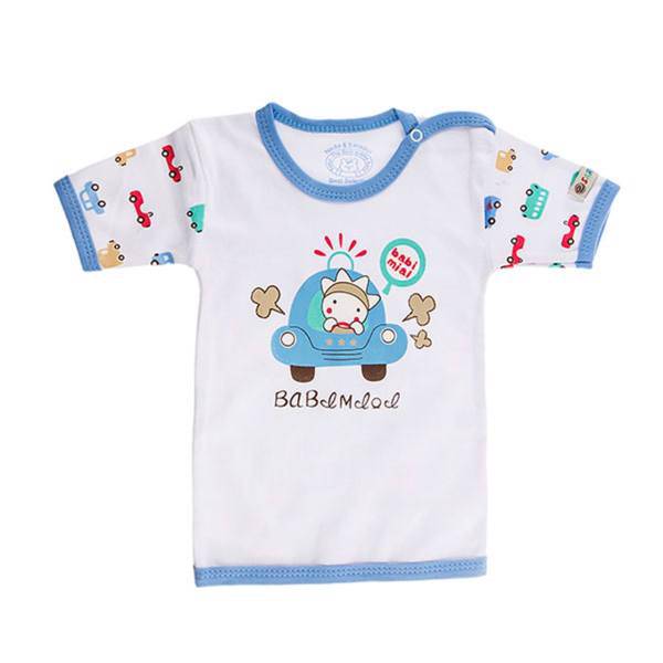 تی شرت آستین کوتاه نوزادی ندا و ساراگل مدل 1008، Neda And Saragol 1008 Baby T-Shirt With Short Sleeve
