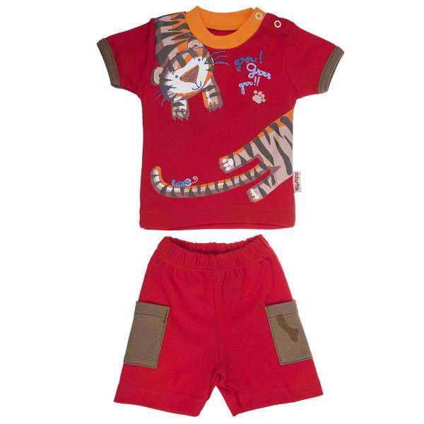 ست لباس پسرانه آدمک مدل 1668001، Adamak 1668001 Baby Boy Clothing Set