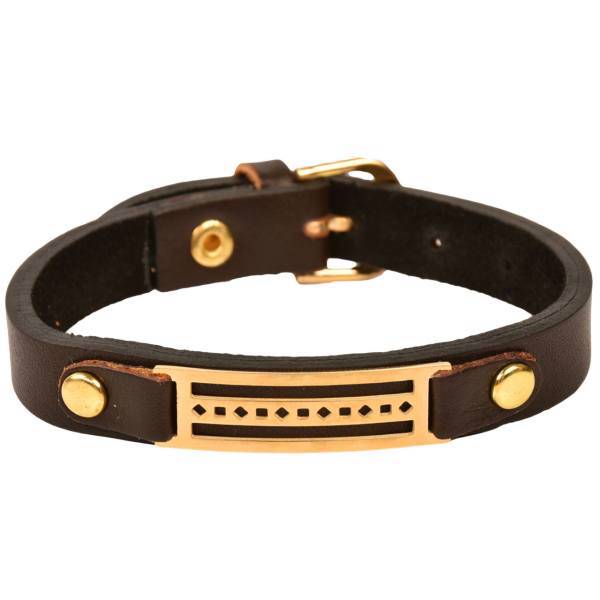 دستبند چرمی کهن چرم طرح مفهومی مدل BR15-15، Kohan Charm BR15-15 Leather Bracelet