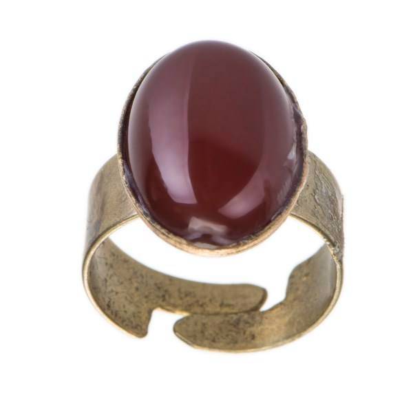 انگشتر ناردونه مدل بیضی عقیق سنتی، Nardone ring