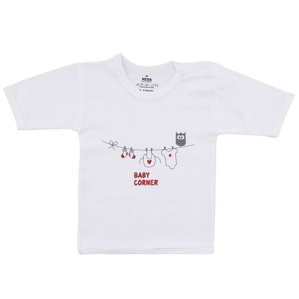 تی شرت آستین کوتاه نوزادی ندا و ساراگل مدل 1035، Neda And Saragol 1035 Baby T Shirt With Short Sleeve