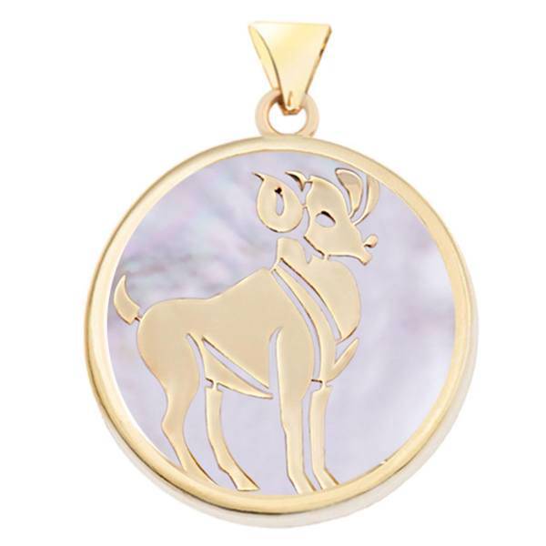 آویز گردنبند طلا 18 عیار مرجان مدل 096، Marjan 096 Gold Necklace Pendant Plaque