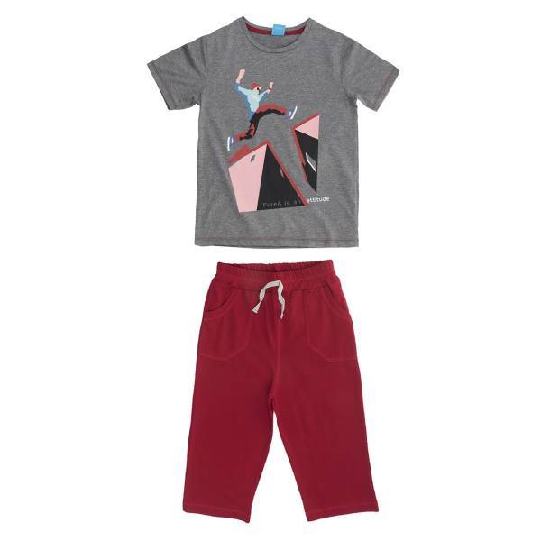 ست لباس پسرانه بنو بنت مدل L044، Beno Bent L044 Boys Clothes Set