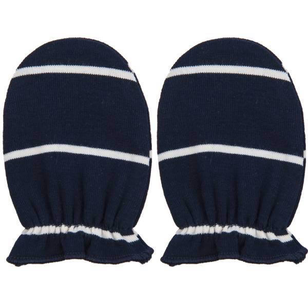 دستکش نوزادی نیلی مدل Navy Blue Stripes، Nili Navy Blue Stripes Gloves