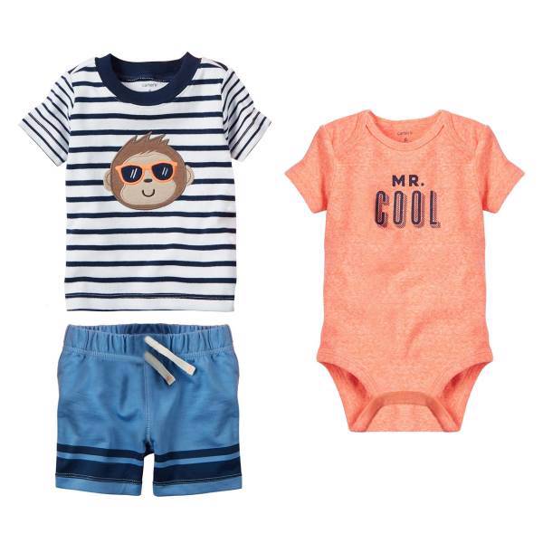 ست لباس پسرانه کارترز مدل 652، Carters 652 Boy Clothing Set