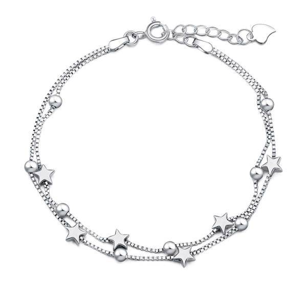 پابندنقره شهر جواهر مدل SJ-AN013، Shahrejavaher SJ-AN013 Silver Anklet