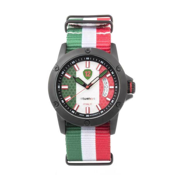 ساعت مچی عقربه ای توولو طرح پرچم ایتالیا، Twelve Italy Flag Sport Watch