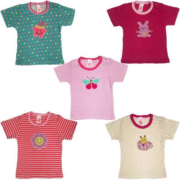 ست تیشرت نخی کارترز دخترانه مدل602-5 بسته 5عددی، carters 602-5 tshirt 5pack