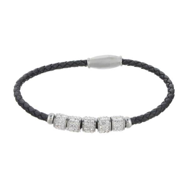 دستبند مارنا گالری مدل B Black And White، Marena Gallery B Black And White Bracelet